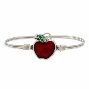 RED AUTUMN APPLE BANGLE BRACELET by Luca & Danni